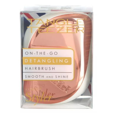 Cepillo Tangle Teezer compact Rose Gold Ivory Art Complementos
