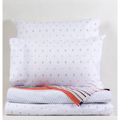 Juego de Sábanas 180 Hilos Estampado Rombo, Mashini Sábanas