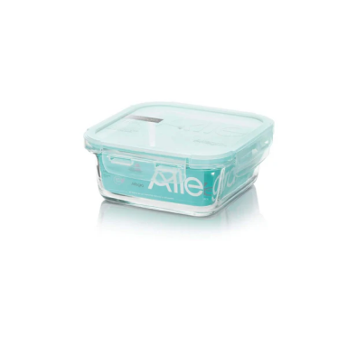 Contenedor Hermético De Vidrio Cuadrado 380 Ml, Allegra Cocina