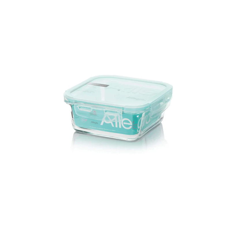 Contenedor Hermético De Vidrio Cuadrado 740 Ml, Allegra Cocina