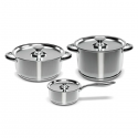 Batería de Cocina 6 Piezas Acero Inoxidable 430-6SS Inicio