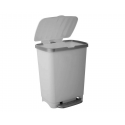 Basurero Pedal gris 25 litros Reyplast Organizacion