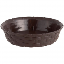 Plato Maceta Redonda Estilo Ratán 18cm Marrón, Reyplast Maceteros