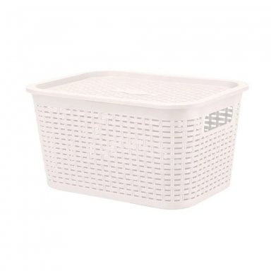 Canastilla Organizadora Tavarua 6.5L Beige Reyplast Organización