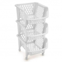 Organizador de despensa Real Grande 3 Niveles Blanco Reyplast Inicio