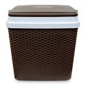 Nevera Cooler Tavarua Ratán 35 Lts. Marrón Reyplast Terraza y Jardin