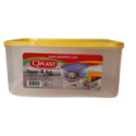 Contenedor hermético Rectangular Transparente 4kg. Cocina