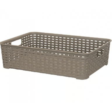 Canastilla Organizadora Tavarua 6.6 L - Taupe Reyplast Inicio