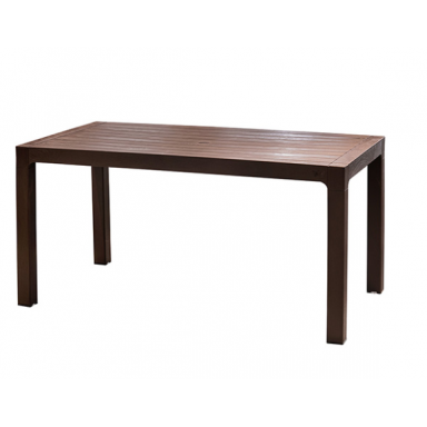Mesa Roble Rectangular Reyplast Terraza y Jardin