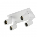 Foco porta gu10 cuadruple blanco sobrepuesto led modelo altair IV Iluminación