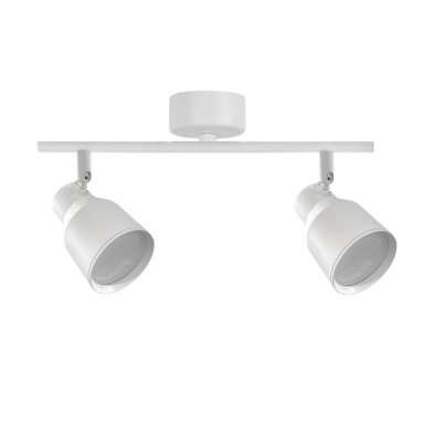 Foco porta gu10 doble blanco sobrepuesto led modelo híades Iluminación