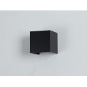 Apliqué led cuadrado exterior ip54 negro 5w calido 3000k modelo shaula Iluminación