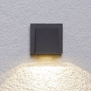 Apliqué led simple exterior ip54 5w 3000k negro modelo kapelle Iluminación
