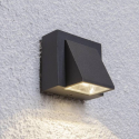 Apliqué led simple exterior ip54 5w 3000k negro modelo kapelle Iluminación