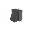 Apliqué led simple exterior ip54 5w 3000k negro modelo kapelle Iluminación
