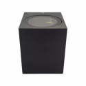 Apliqué led exterior negro modelo kapelle cuadrado ip54 simple porta ampolleta gu10 Iluminación