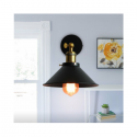 Apliqué con pantalla porta ampolleta e27 modelo Nash Iluminación