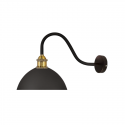 Apliqué negro con pantalla chica porta ampolleta e27 modelo Arae Iluminación