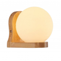 Apliqué porta ampolleta e27 d modelo madera tahti redondo Iluminación