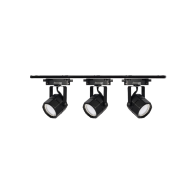 Foco monofasico negro porta ampolleta gu10 modelo naira und Iluminación