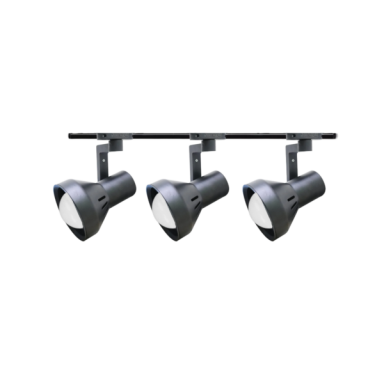 Foco monofásico negro porta ampolleta e27 modelo haedi Iluminación