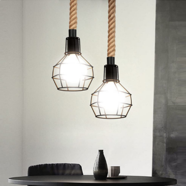 Lámpara de techo porta ampolleta e27 modelo Yute Siegburg Konnergie Iluminación