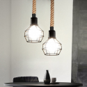 Lámpara de techo porta ampolleta e27 modelo Yute Siegburg Iluminación