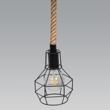 Lámpara de techo porta ampolleta e27 modelo Yute Siegburg Iluminación