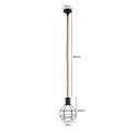 Lámpara de techo porta ampolleta e27 modelo Yute Siegburg Iluminación