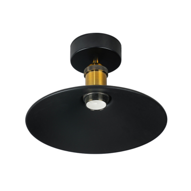 Lámpara de techo negra porta ampolleta e27 modelo verone Iluminación