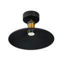Lámpara de techo negra porta ampolleta e27 modelo verone Iluminación
