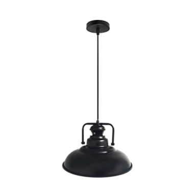 Lámpara de techo negra porta ampolleta e27 modelo afomalhaut Iluminación