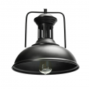 Lampara de techo negra porta ampolleta e27 modelo spica Iluminación