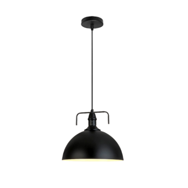 Lámpara de techo negra porta ampolleta e27 modelo antares Iluminación