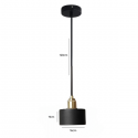 Lámpara de techo negra porta ampolleta e27 modelo morava Iluminación