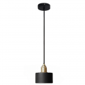 Lámpara de techo negra porta ampolleta e27 modelo morava Iluminación