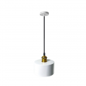 Lámpara de techo canope blanca porta ampolleta e27 modelo morava Iluminación