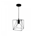 Lámpara de techo porta ampolleta e27 modelo sirius cuadrada Iluminación