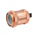 Soquete vintage rosa gold porta ampolleta e27 modelo varena Iluminación