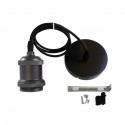 Soquete vintage negro porta ampolleta e27 modelo varena Iluminación