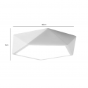 Lámpara led moderna pentagono sobrepuesta c/control 36+36w 400mm blanco 3000k-4000k-6000k modelo ukdah Konnergie Iluminación