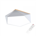 Lámpara led moderna pentagono sobrepuesta c/control 36+36w 400mm blanco 3000k-4000k-6000k modelo ukdah Konnergie Iluminación