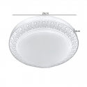 Lámpara led sobrepuesta 24+24w redonda 26cm aspi i 3000k-4000k-6000k Iluminación