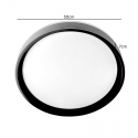 Lámpara led sobrepuesta c/control 48+48w negra taurus i 3000k-4000k-6000k Iluminación