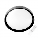 Lámpara led sobrepuesta c/control 48+48w negra taurus i 3000k-4000k-6000k Iluminación