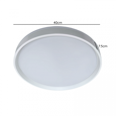 Lámpara led sobrepuesta con control 48+48w blanca taurus ii 3000k-4000k-6000k Iluminación