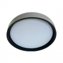Lámpara led sobrepuesta 42+42w negra aste 3000k-4000k-6000k Iluminación