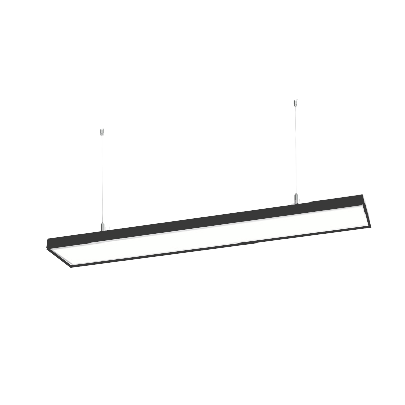 Lineal negro abs 1200x100x70 48w 3000k algol Konnergie Iluminación