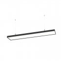 Lineal negro abs 1200x100x70 48w 4000k algol Konnergie Iluminación