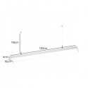 Lineal blanco abs 1200x100x70 48w 3000k algol Iluminación